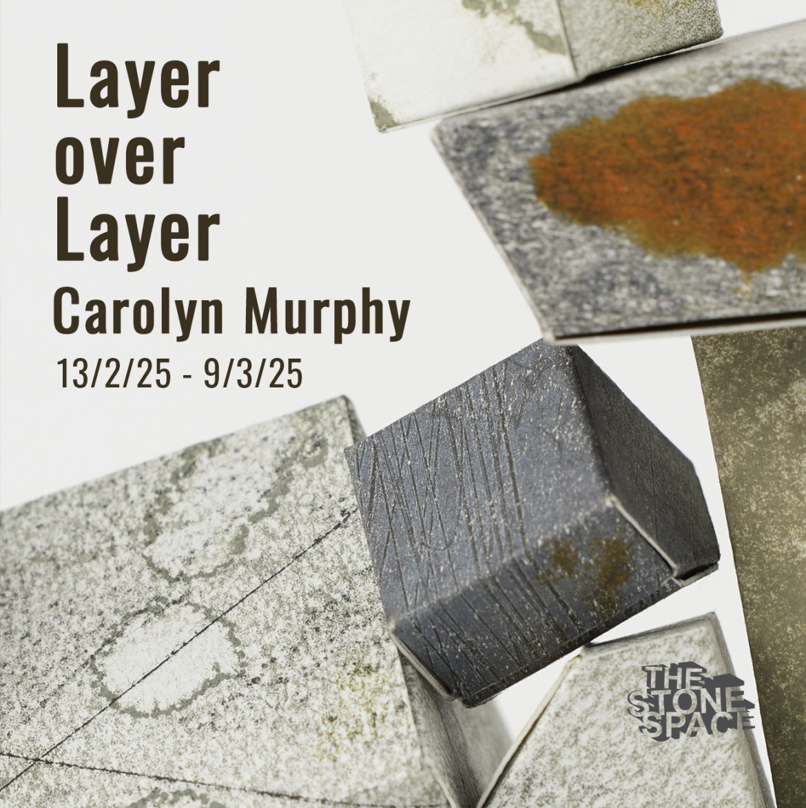 Flyer image for Carolyn Murphy's exhibition 'Layer over Layer'