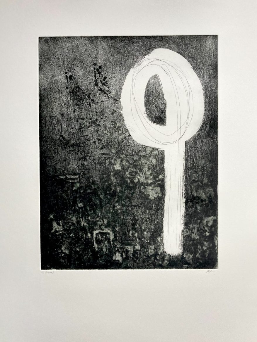 Fran Farrar, copper etching, abstract print